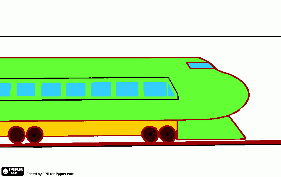 Omalovánka Kubíka vlak