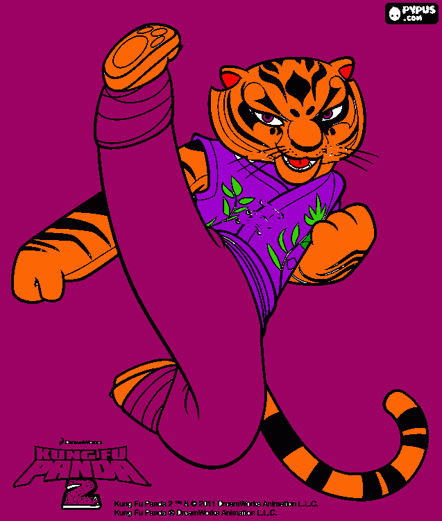 Omalovánka kunfu panda