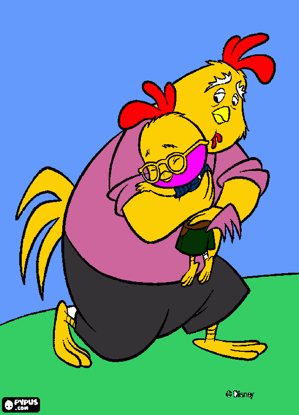 Omalovánka kuřatko