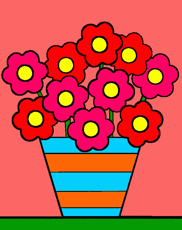 Omalovánka Květiny