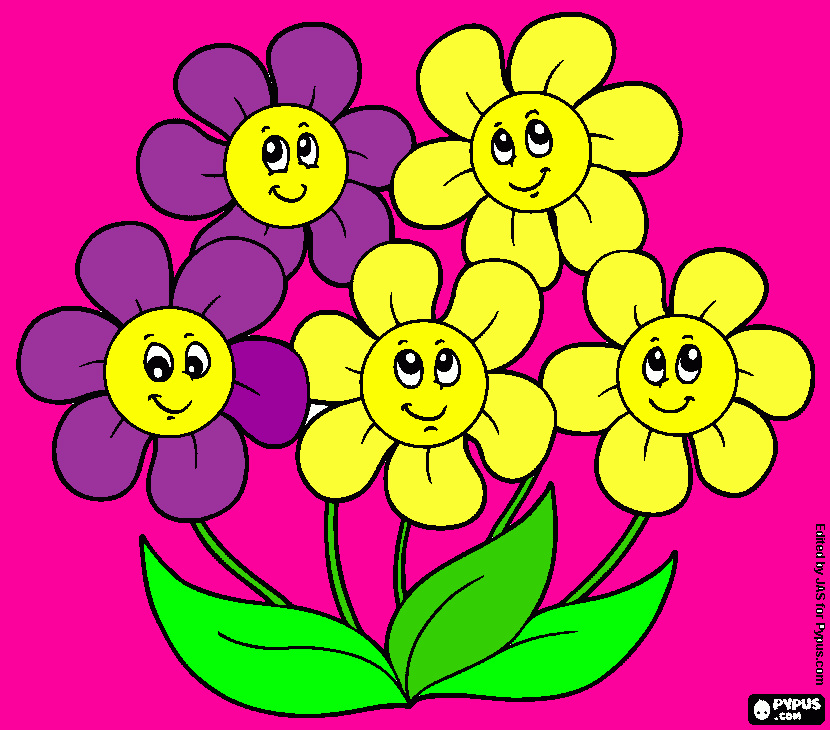 Omalovánka kytičky