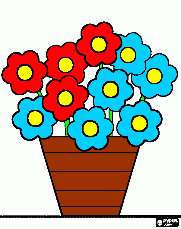 Omalovánka kytky