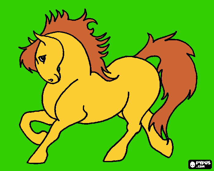 Omalovánka KŮŇ PRO ŠTĚSTÍ