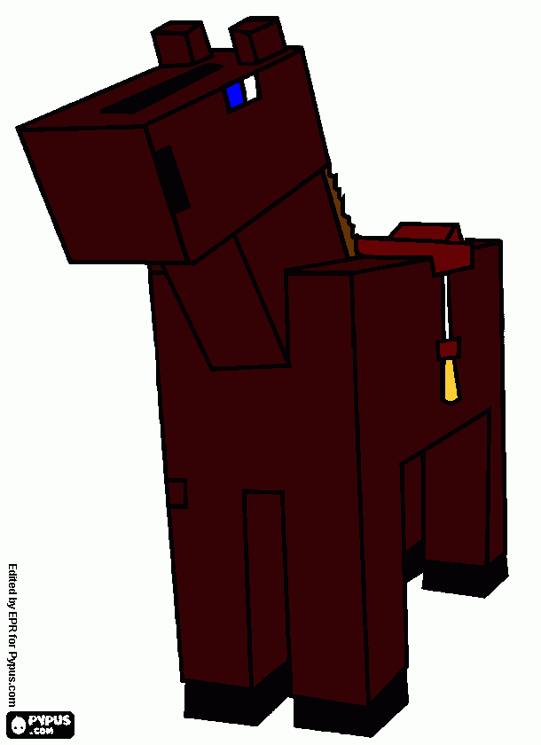 Omalovánka Kůň jůůůůůůůůůůů