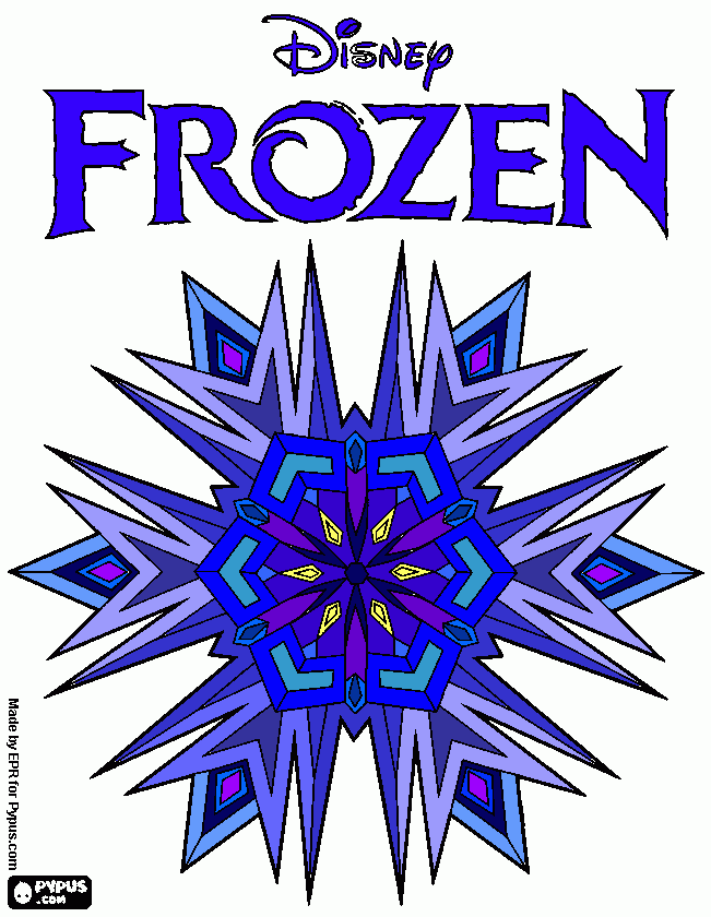 Omalovánka ledove kralostvy