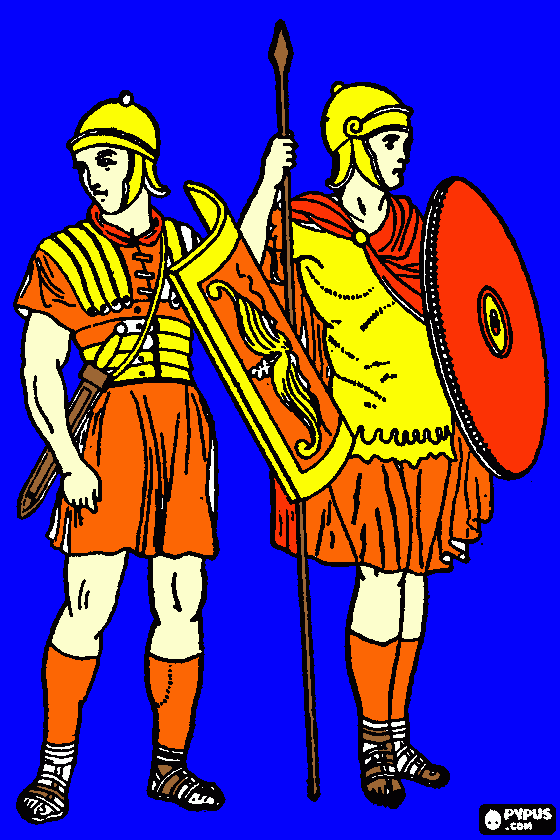 Omalovánka Legionáři