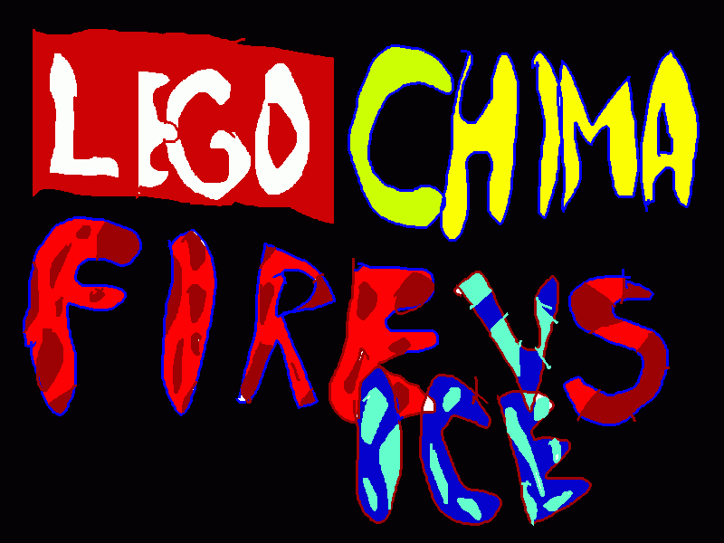 Omalovánka lego chima ohen vs led