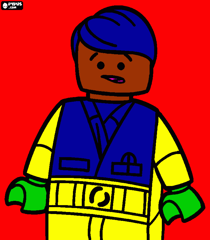 Omalovánka Lego pracovník