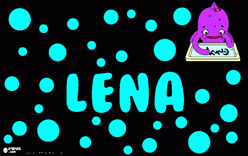 Omalovánka Lena- Lenka tam nebyla