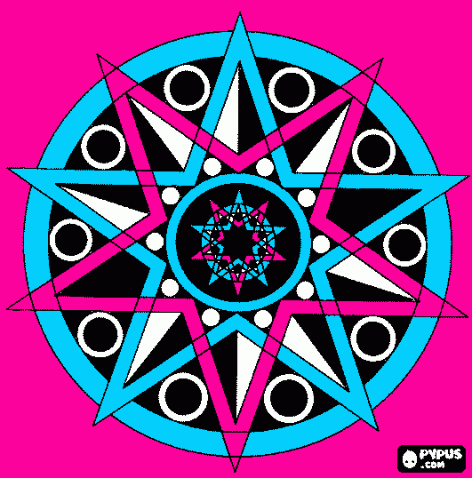 Omalovánka Lenka Sládková - mandala