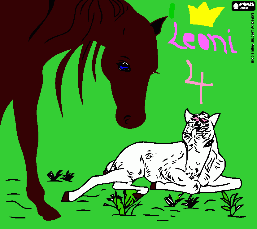 Omalovánka Leoni k narozeninam