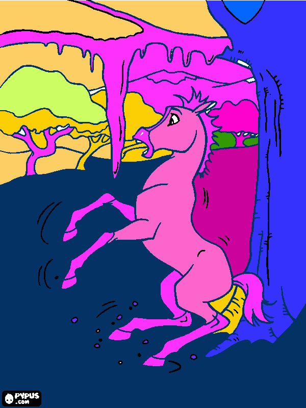 Omalovánka Leoni konik