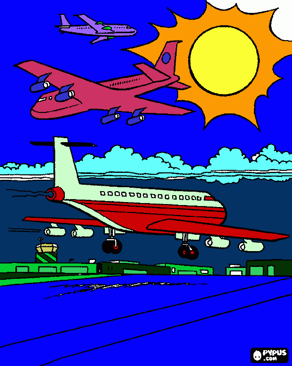 Omalovánka LETADLA   PRO JULINKUU