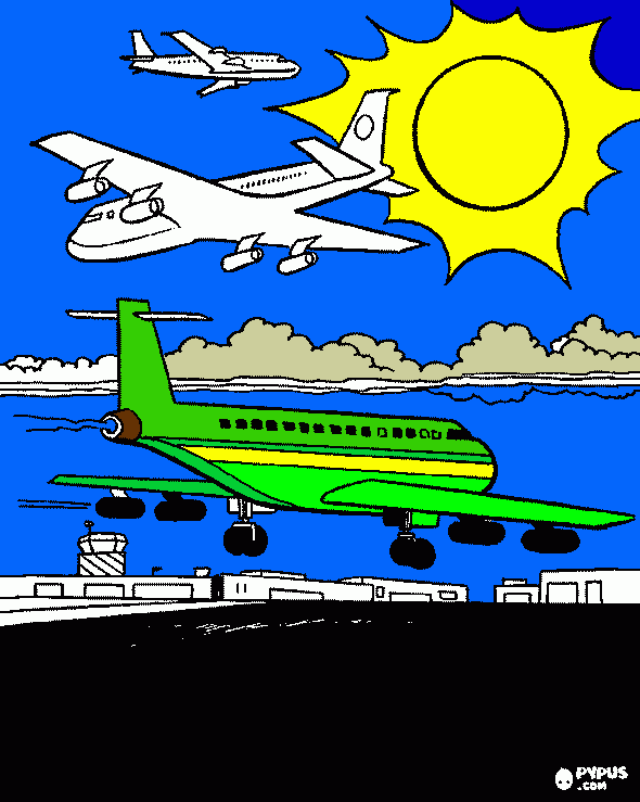 Omalovánka Letadla