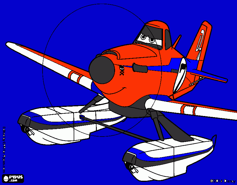 Omalovánka Letadlo Prášek