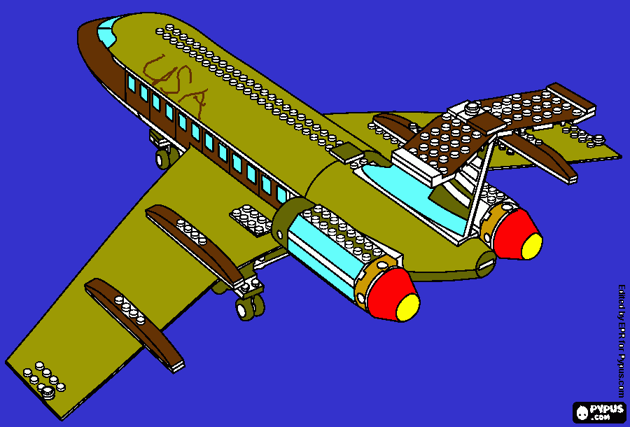 Omalovánka letadlo se jmenuje Ota