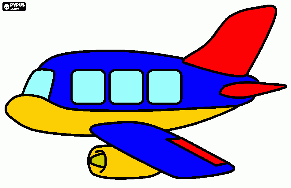 Omalovánka Letadlo_1