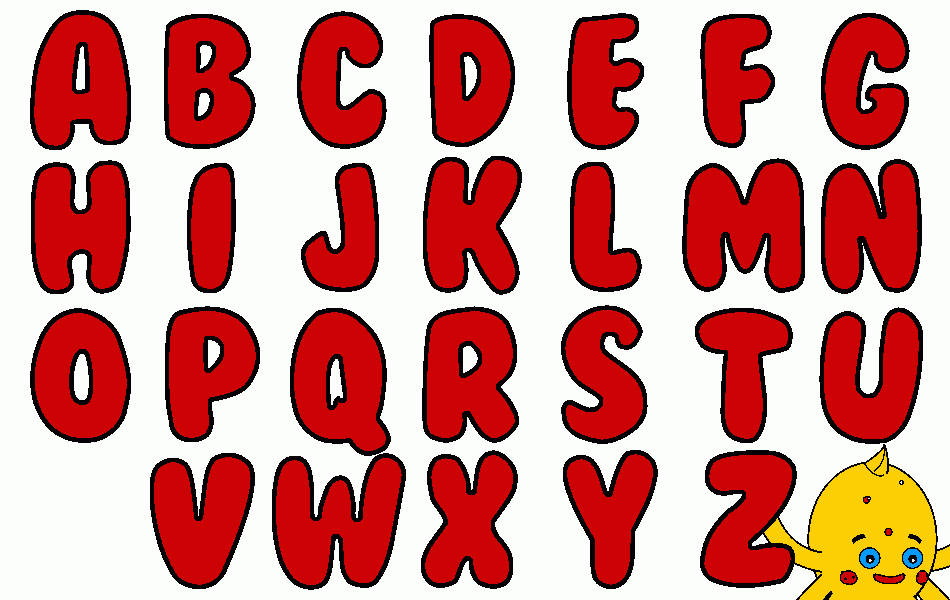 Omalovánka letters pypus