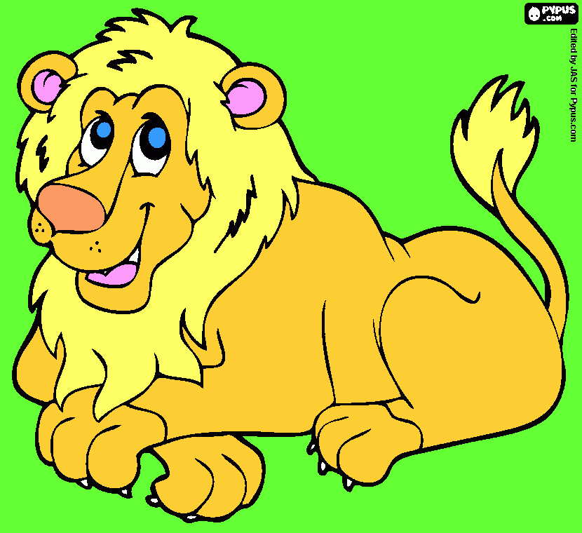 Omalovánka lev od Jiříčka