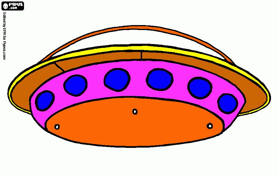 Omalovánka lietajúci tanier