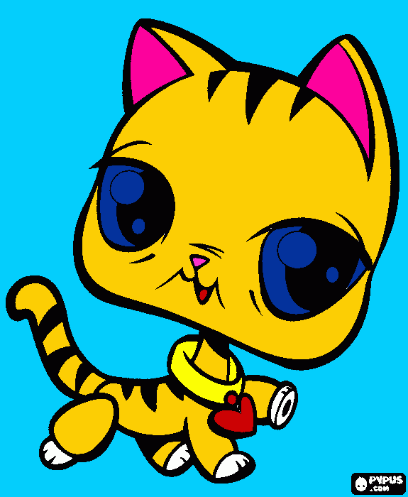 Omalovánka litles pet shop MAčIčKA