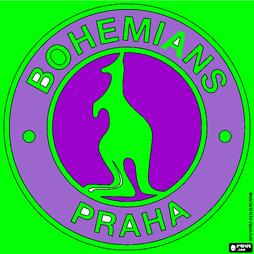 Omalovánka logo Bohemians Praha