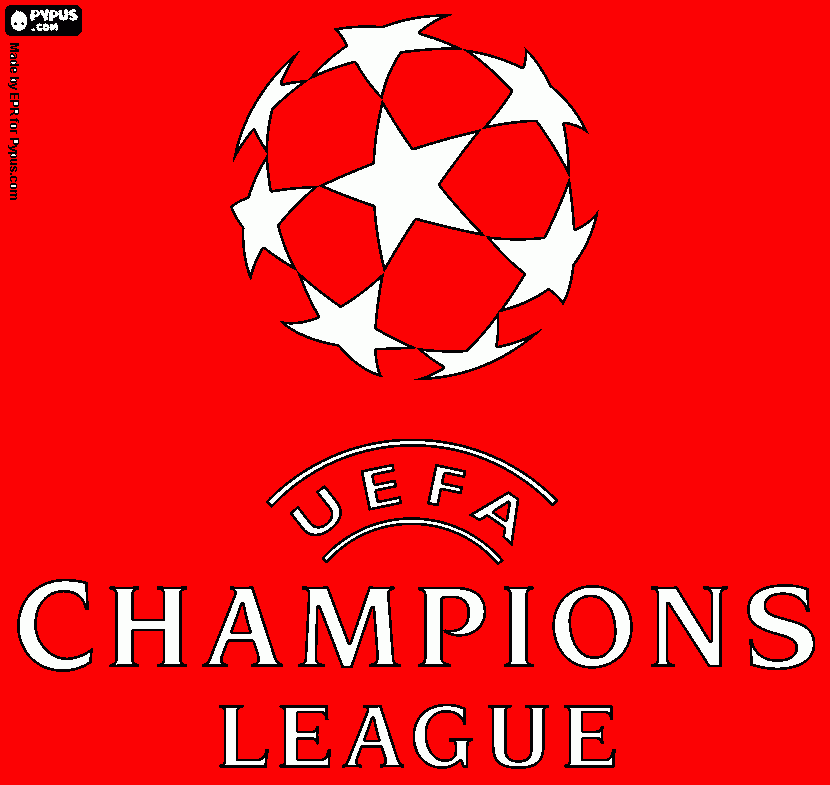 Omalovánka logo champs league