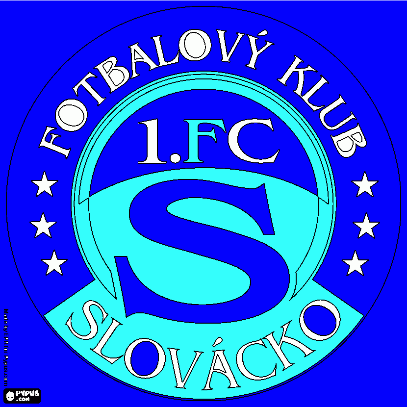 Omalovánka logo Fotbalovy Klub Slovako