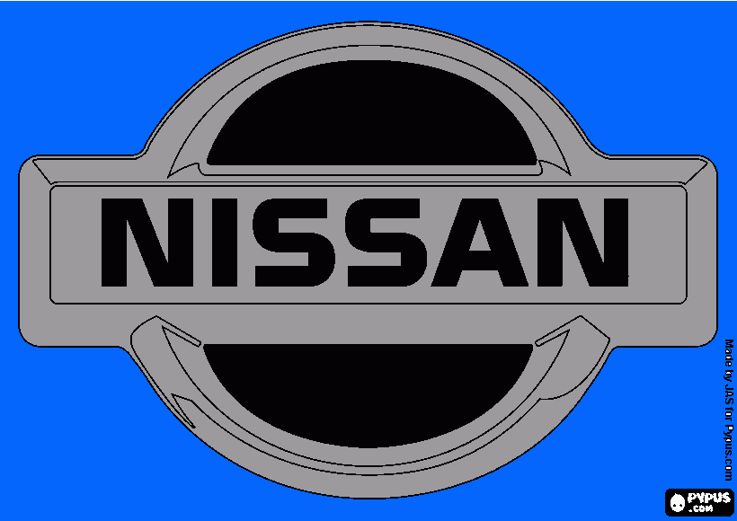 Omalovánka LOGO NISSAN
