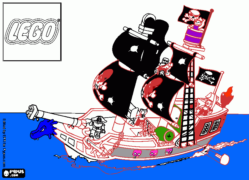 Omalovánka Loď pro Terezku