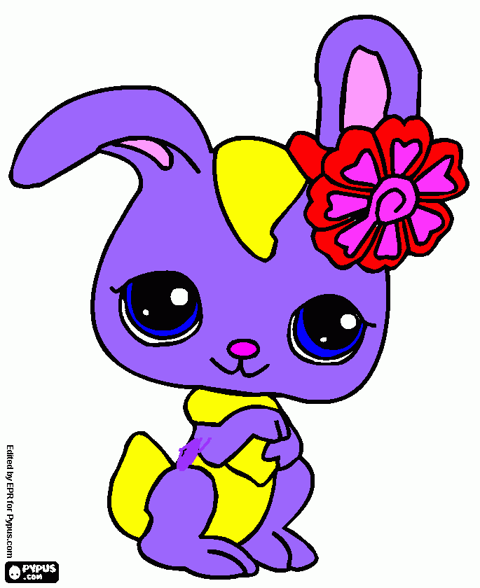 Omalovánka lps kralicek Fialka