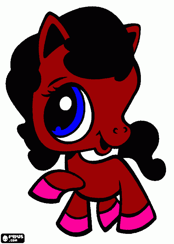 Omalovánka LPS kůn Ferda