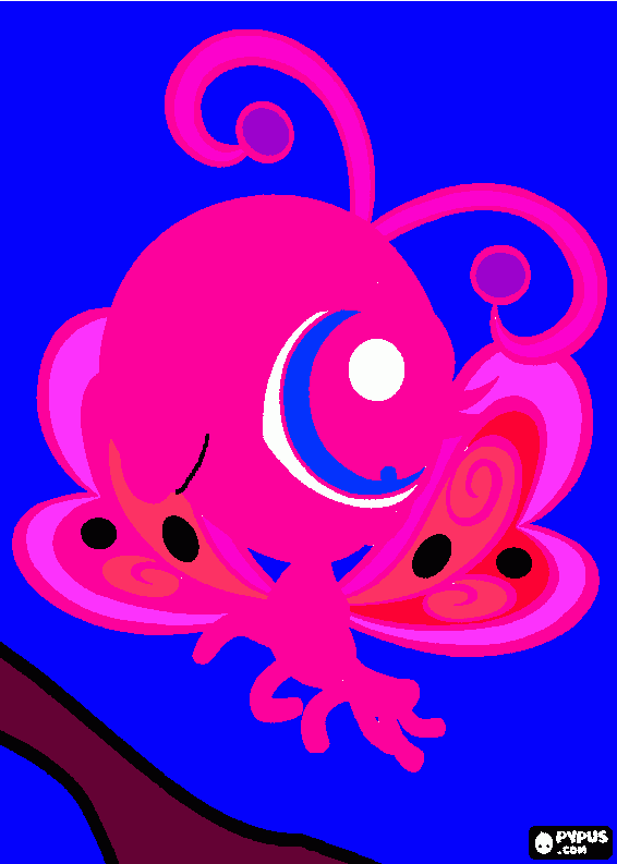 Omalovánka LPS motýl Berta