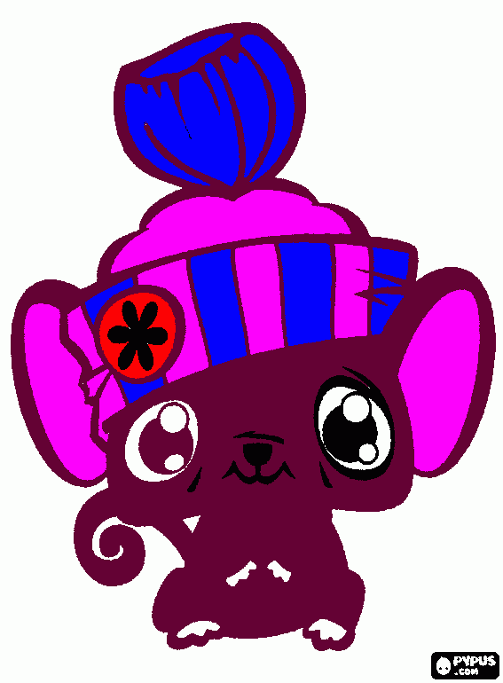 Omalovánka LPS myška Ryška