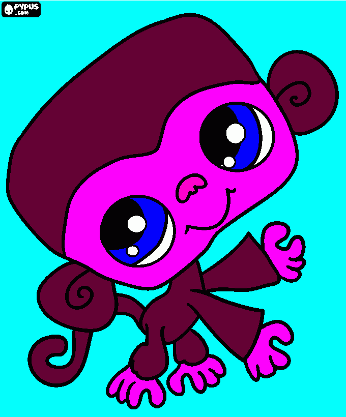 Omalovánka LPS opička Radek