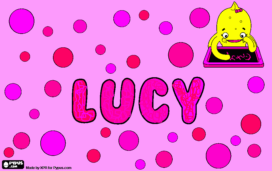 Omalovánka Lucinka, moje malá pusinka