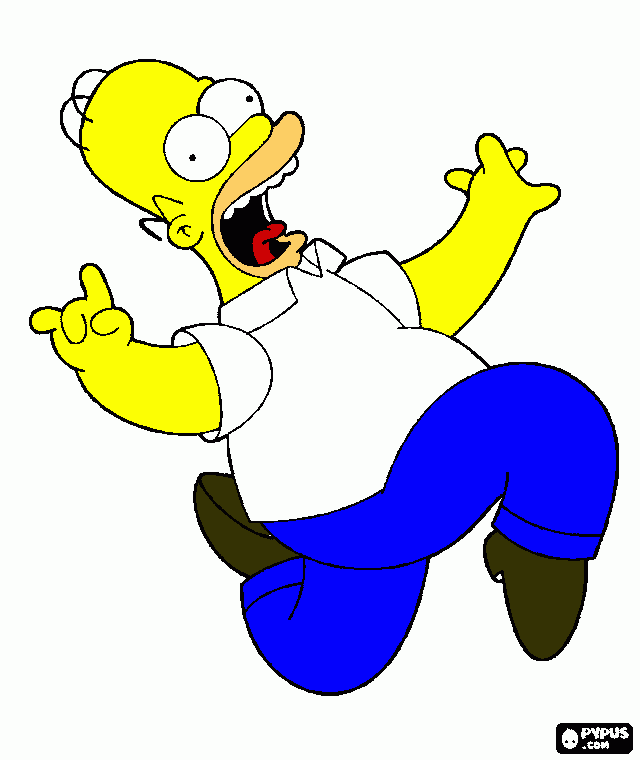 Omalovánka Ludek Homer Simpson