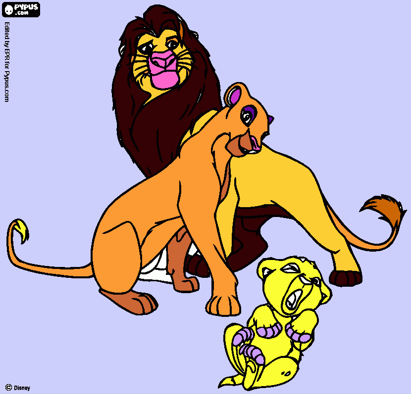 Omalovánka Lvíkrál 1