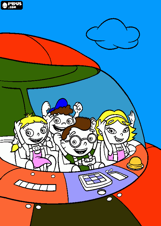 Omalovánka létající talíř pro mamku