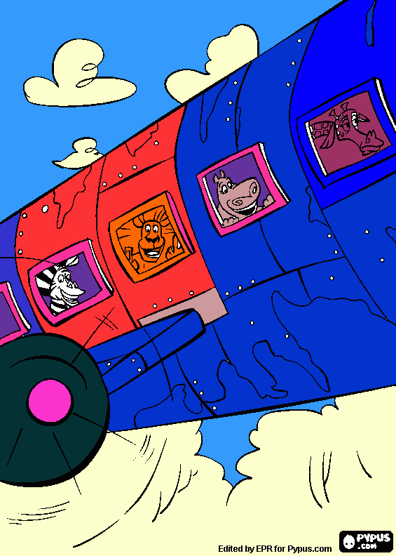 Omalovánka madagascar