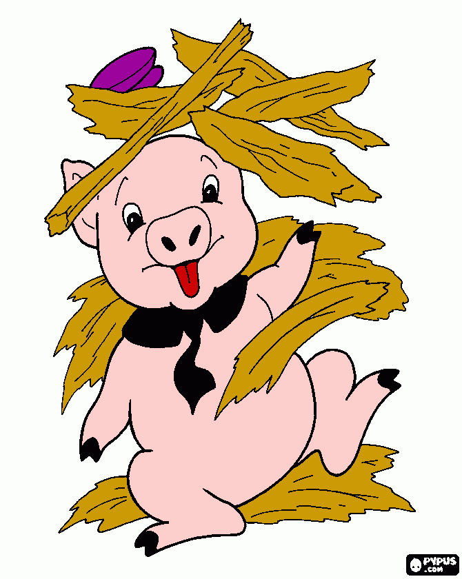 Omalovánka malé prasátko