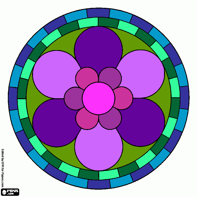 Omalovánka mandala 1