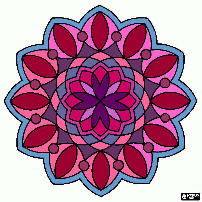 Omalovánka mandala 2
