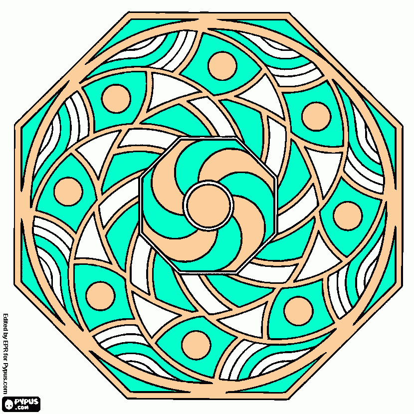 Omalovánka mandala 3,8-v jednoduchosti je síla