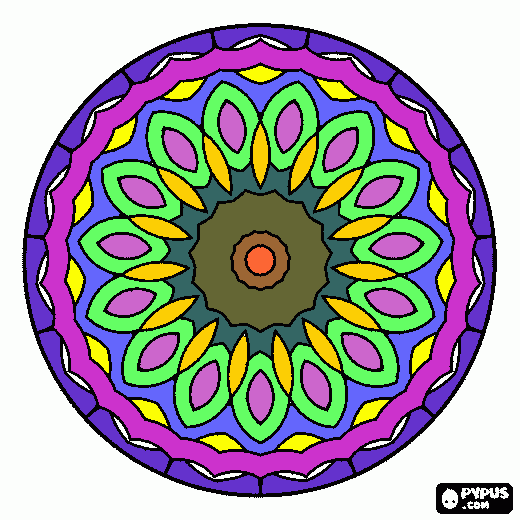 Omalovánka mandala na zkoušku