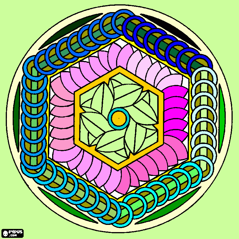 Omalovánka mandala pavel supik