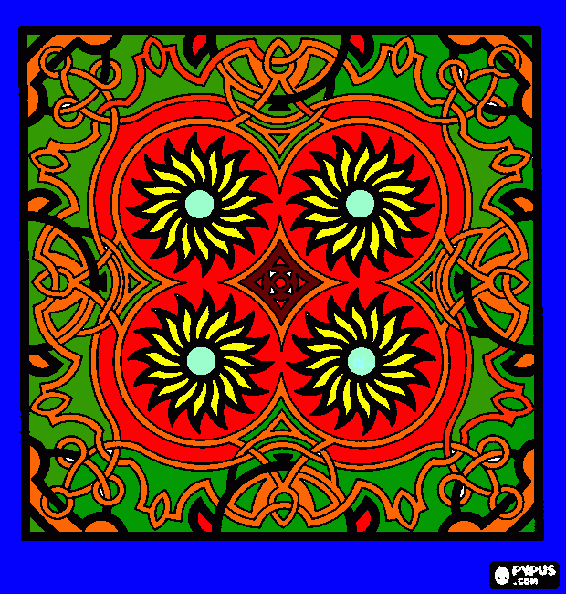 Omalovánka mandala pro babičku