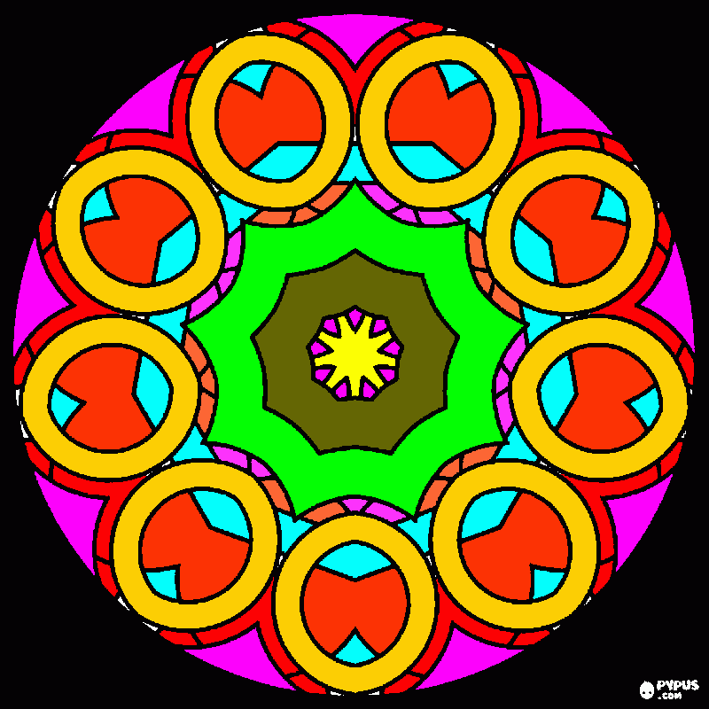 Omalovánka mandala pro dědu