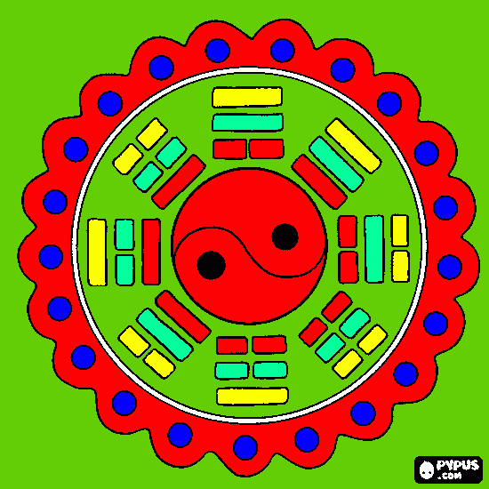 Omalovánka mandala pro Klárku