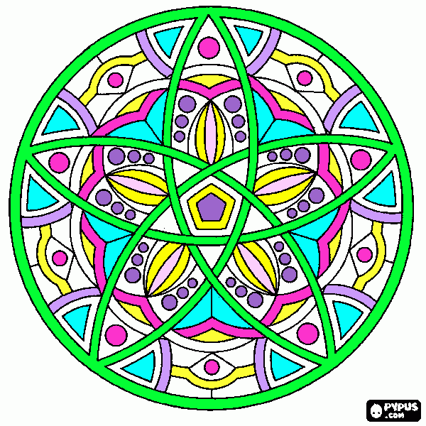 Omalovánka Mandala pro radost